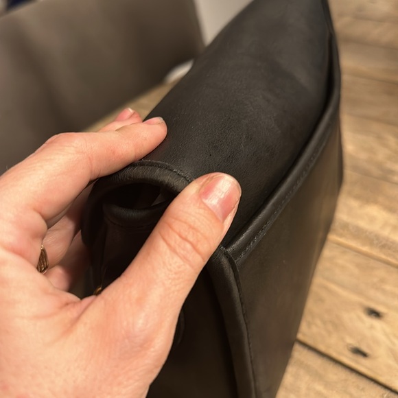 Coach vintage black leather Devon bag - Picture 4 of 8